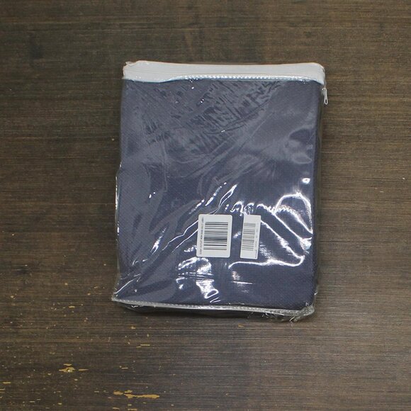 NWT Madison Park Liquid Cotton Blanket Lightweight Breathable Navy Blue King - Picture 7 of 9